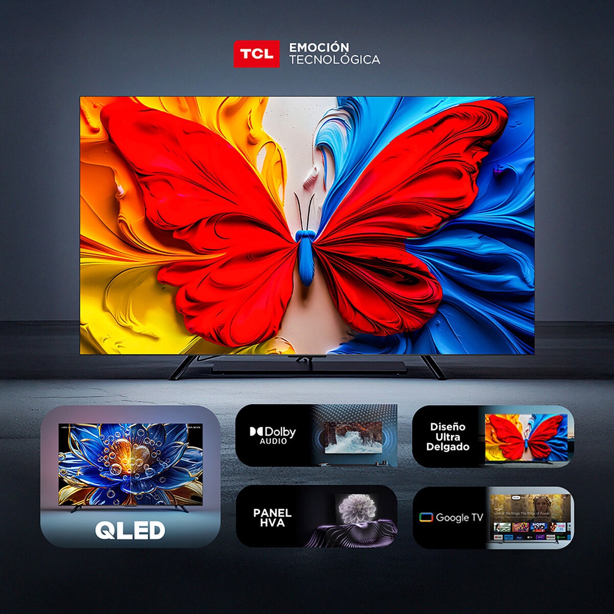 TCL Pantalla 32" QLED FHD Google TV TCL Pantalla 32" QLED FHD Google TV