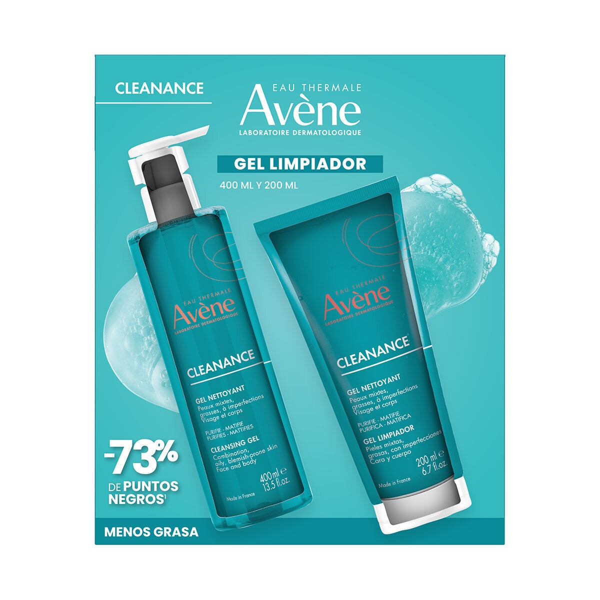 Avène Gel Limpiador Facial 400 ml + 200 ml Avène Gel Limpiador Facial 400 ml + 200 ml