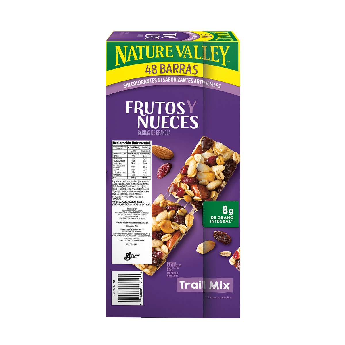 Nature Valley Barras de Frutos y Nueces 48 pzas de 35g Nature Valley Barras de Frutos y Nueces 48 pzas de 35g