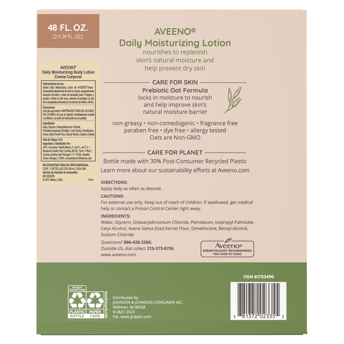 Aveeno Crema Corporal 2 pzas de 709 ml Aveeno Crema Corporal 2 pzas de 709 ml