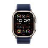 Apple Watch Ultra 2 (GPS + Cellular) Caja de titanio natural 49mm con Correa Trail Azul