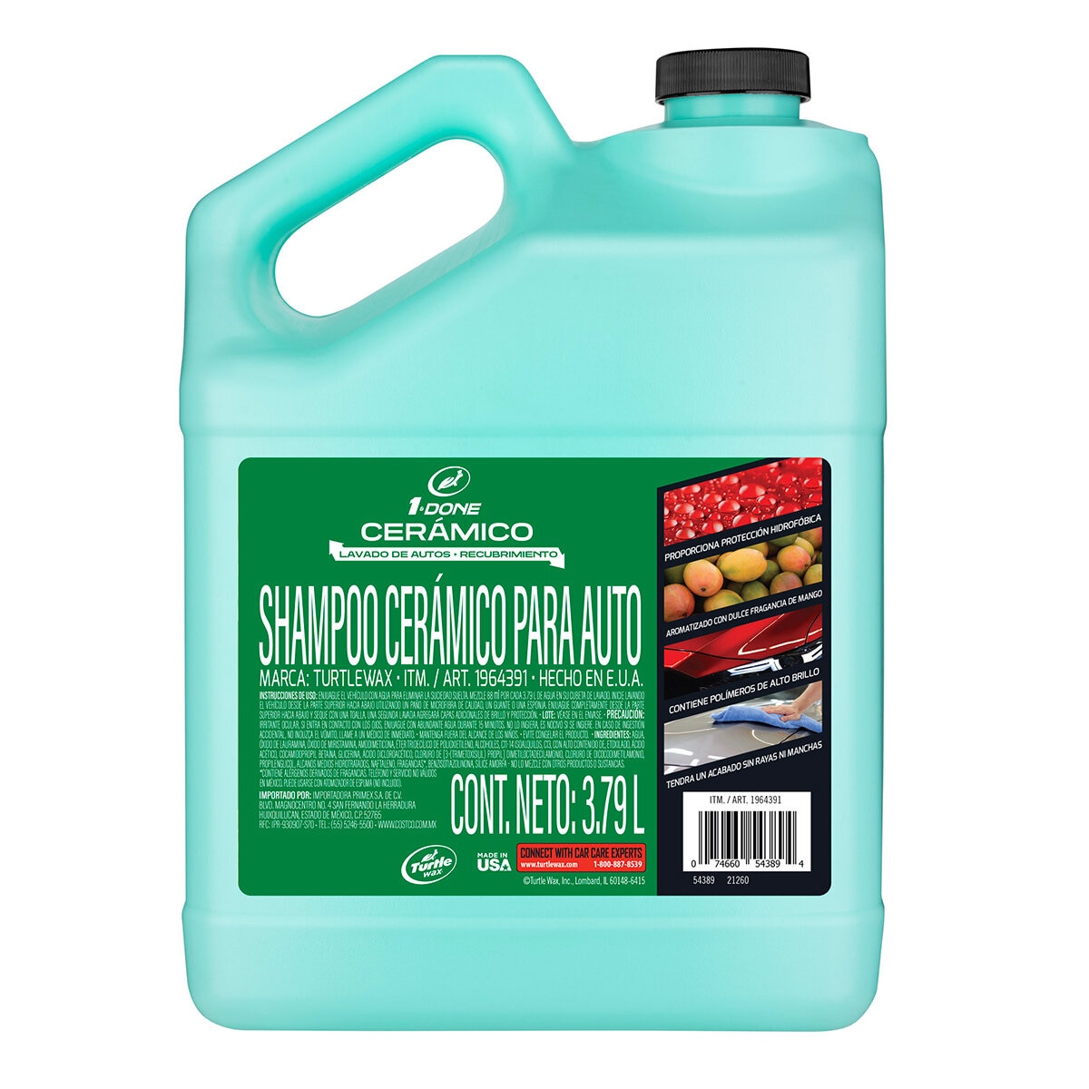 Turtle Wax Shampoo Cerámico 1 Gal Turtle Wax Shampoo Cerámico 1 Gal