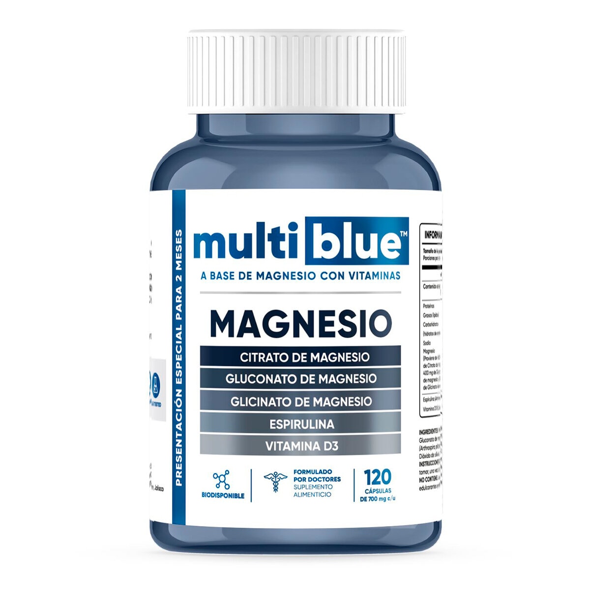 Multiblue Magnesio 120 Cápsulas 700 mg