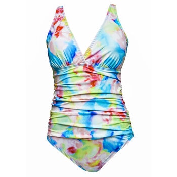 Alas de Sal, Traje de Baño Completo con Estampado Tie Dye para Dama