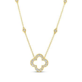 0.70ctw, Collar de Diamantes, Oro Amarillo 14K 0.70ctw, Collar de Diamantes, Oro Amarillo 14K