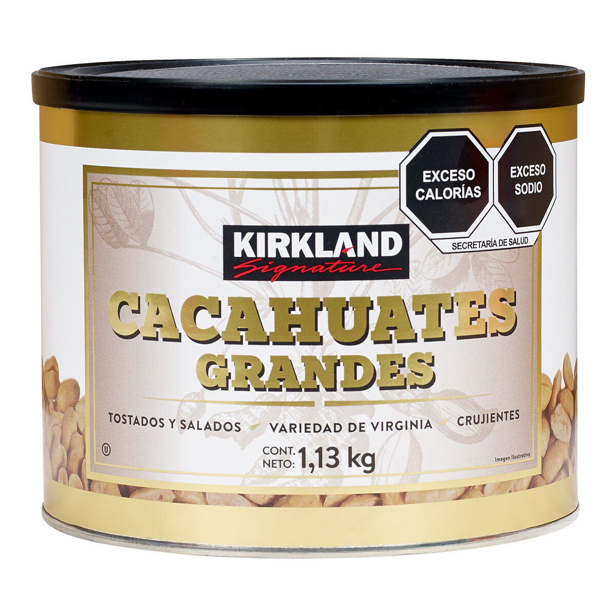 Kirkland Signature Cacahuates Tostados y Salados 1.13 kg Kirkland Signature Cacahuates Tostados y Salados 1.13 kg