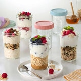 King Crystal Contenedores de Cristal para Alimentos con Tapa, 6 Piezas King Crystal Contenedores de Cristal para Alimentos con Tapa, 6 Piezas