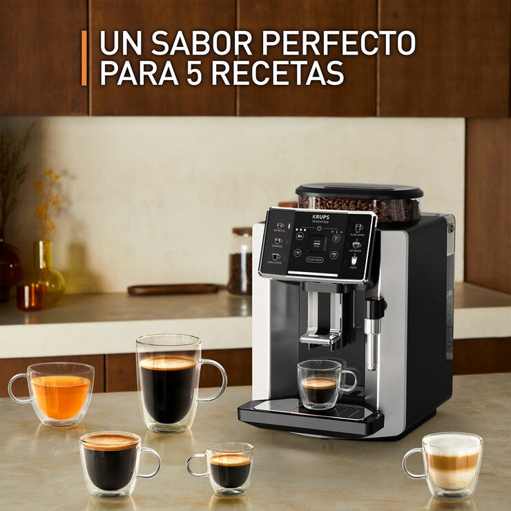 Krups, Cafetera Automática Sensation incluye kit de mantenimiento Krups, Cafetera Automática Sensation incluye kit de mantenimiento