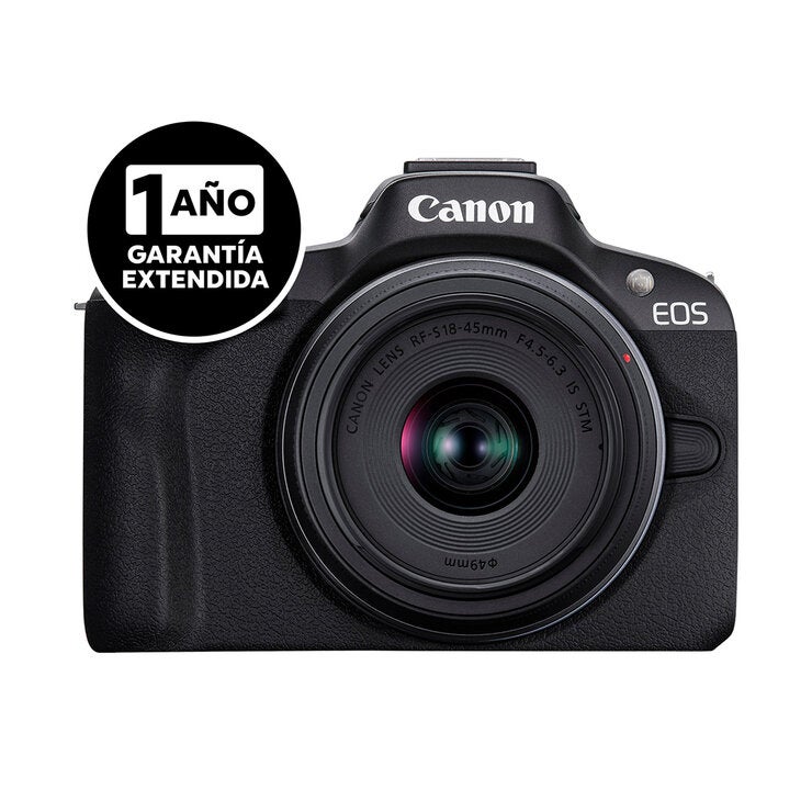 Canon, Cámara Digital EOS R50 RF-S 18-45mm + Garantía Extendida Canon, Cámara Digital EOS R50 RF-S 18-45mm + Garantía Extendida