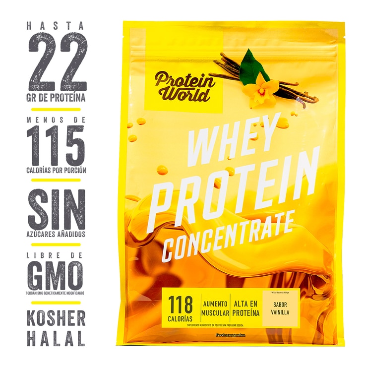 Protein World Whey Proteína en Polvo Sabor Vainilla 900 g Protein World Whey Proteína en Polvo Sabor Vainilla 900 g
