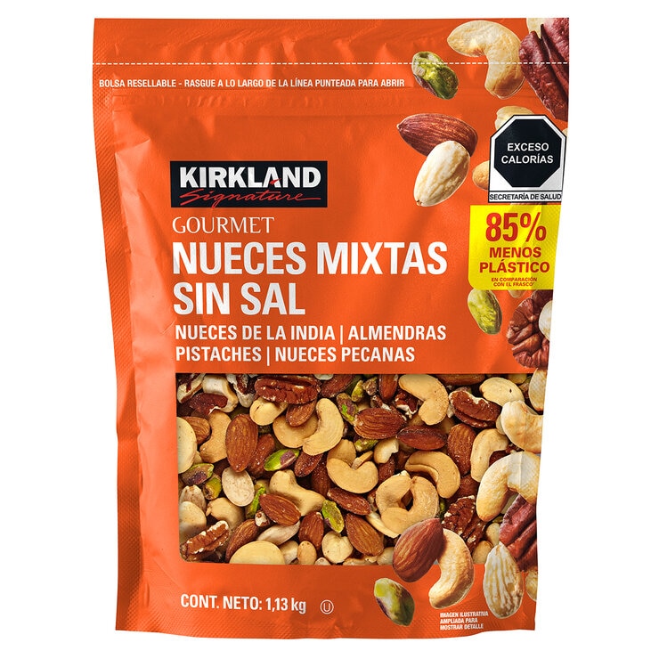 Kirkland Signature Nueces Mixtas Sin Sal 1.13 kg Kirkland Signature Nueces Mixtas Sin Sal 1.13 kg