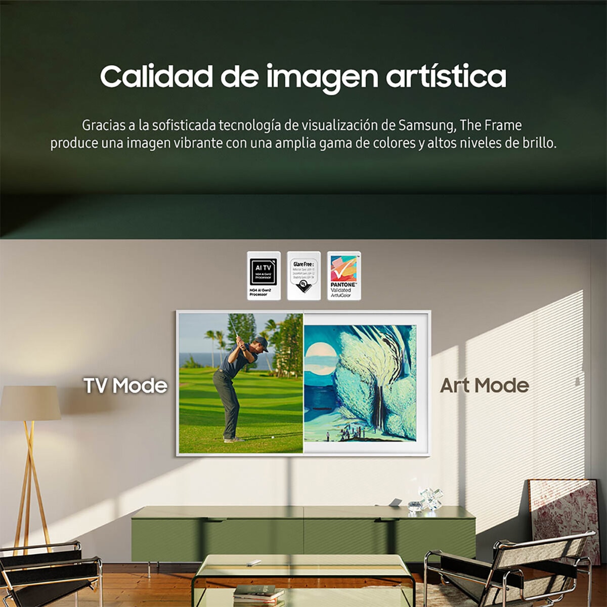 Samsung Pantalla 55" QLED The Frame 4K Smart TV + Marco Samsung Pantalla 55" QLED The Frame 4K Smart TV + Marco