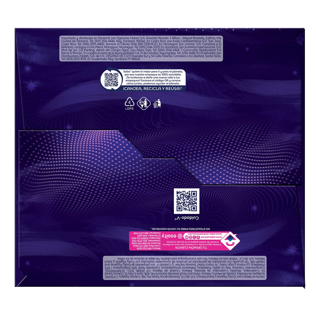 Saba Buenas Noches Extra Toallas Femeninas 80 Pzas Saba Buenas Noches Extra Toallas Femeninas 80 Pzas