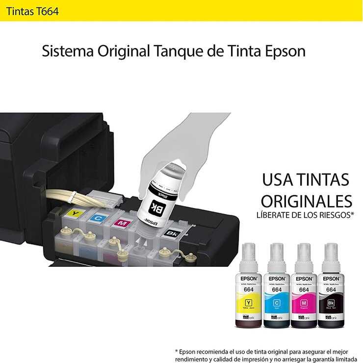 Epson Paquete de 4 Tintas Ecotank 664 Epson Paquete de 4 Tintas Ecotank 664