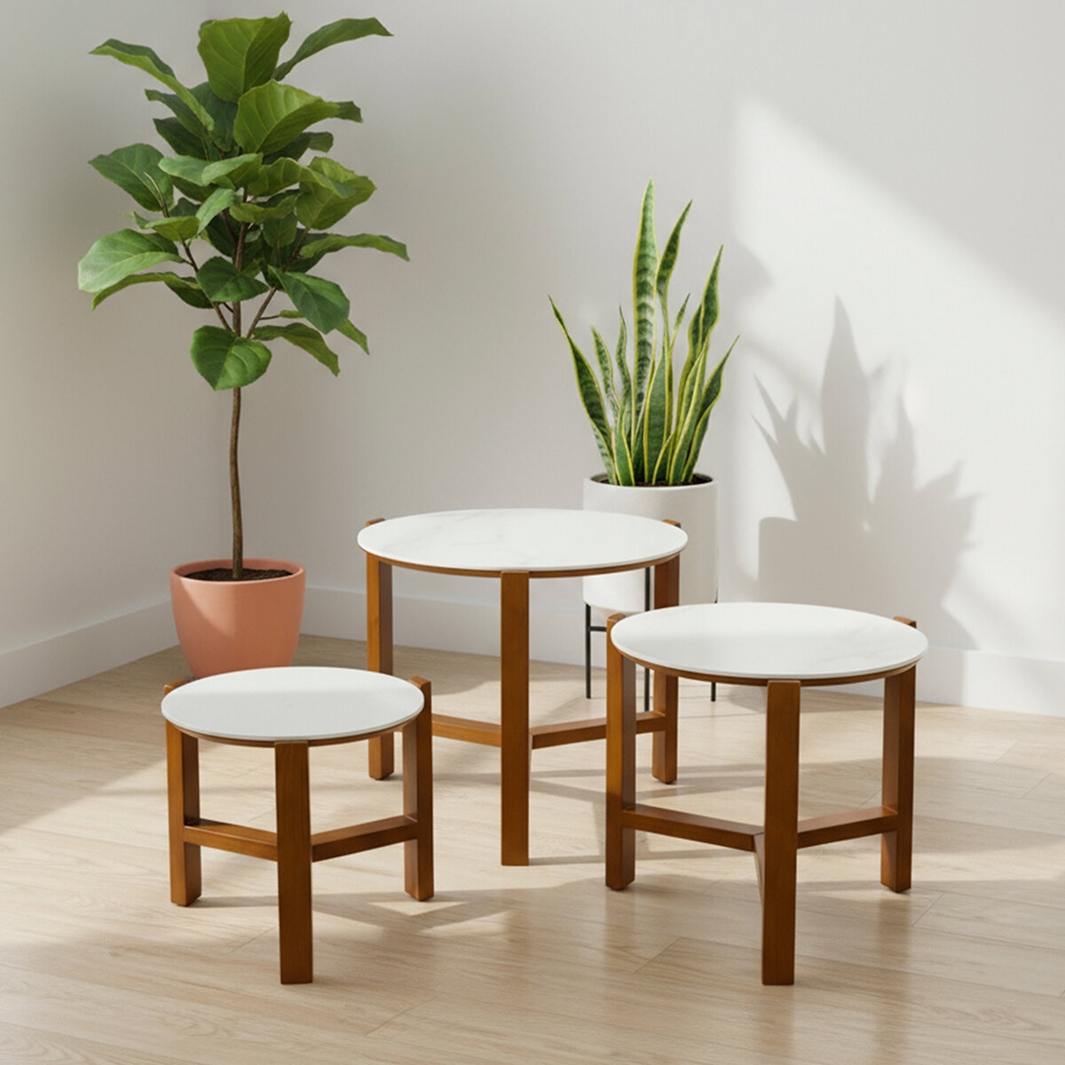 Tamarindo, Nido, Set de 3 Mesas Tamarindo, Nido, Set de 3 Mesas