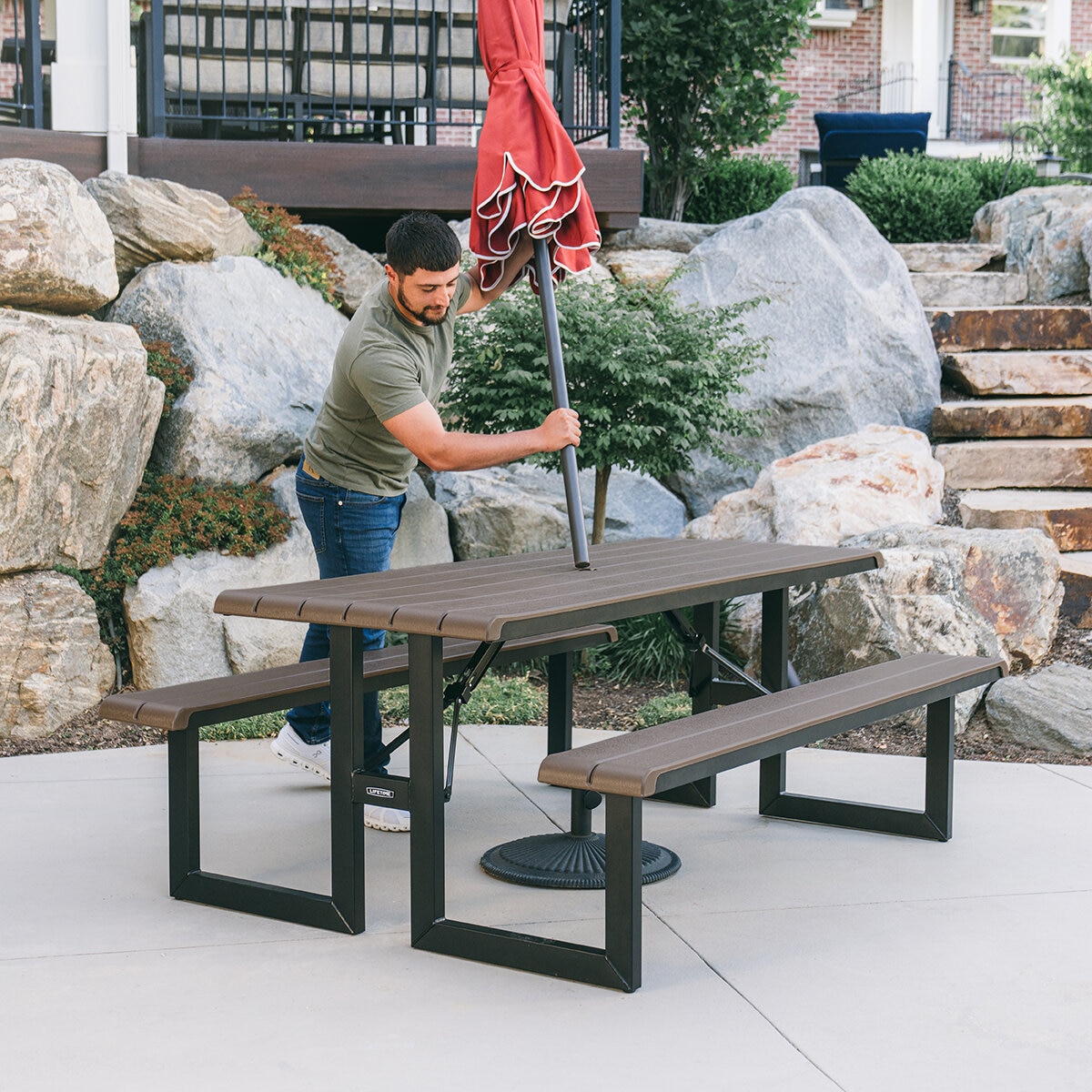 Lifetime, Mesa para Picnic Plegable de 6' Lifetime, Mesa para Picnic Plegable de 6'