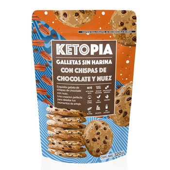 Ketopia Galletas con Chispas de Chocolate 320 g Ketopia Galletas con Chispas de Chocolate 320 g