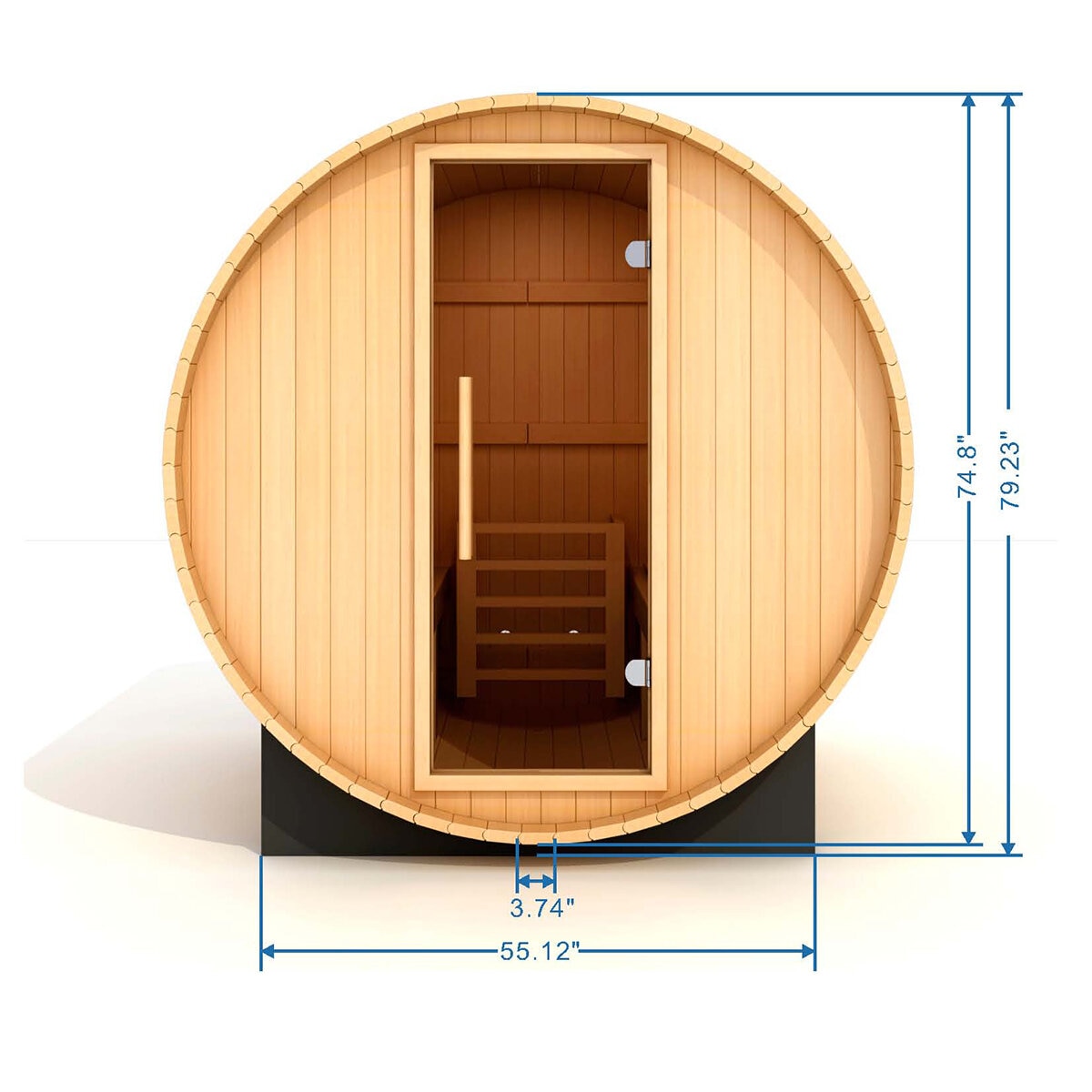 Sauna de Vapor con Diseño de Barril Dynamic St Moritz, 2 Personas