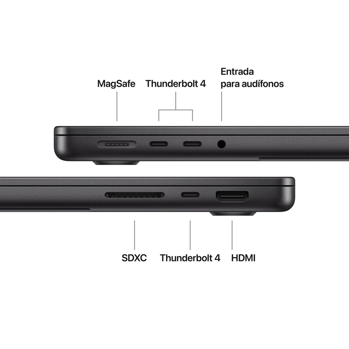 Apple MacBook Pro 14" M5 16GB 1TB SSD Negro Espacial Apple MacBook Pro 14" M5 16GB 1TB SSD Negro Espacial