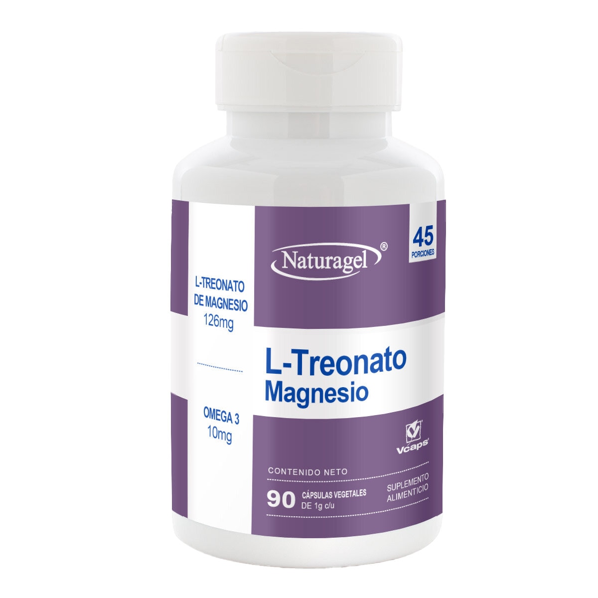 Naturagel L-Treonato Magnesio 90 Cápsulas Naturagel L-Treonato Magnesio 90 Cápsulas