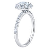 Anillo de Novia, 1.20ctw Diamantes, Oro Blanco 14kt