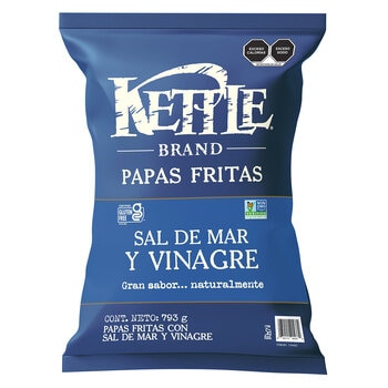 Kettle Brand Papas Fritas con Sal de Mar y Vinagre 793 g Kettle Brand Papas Fritas con Sal de Mar y Vinagre 793 g