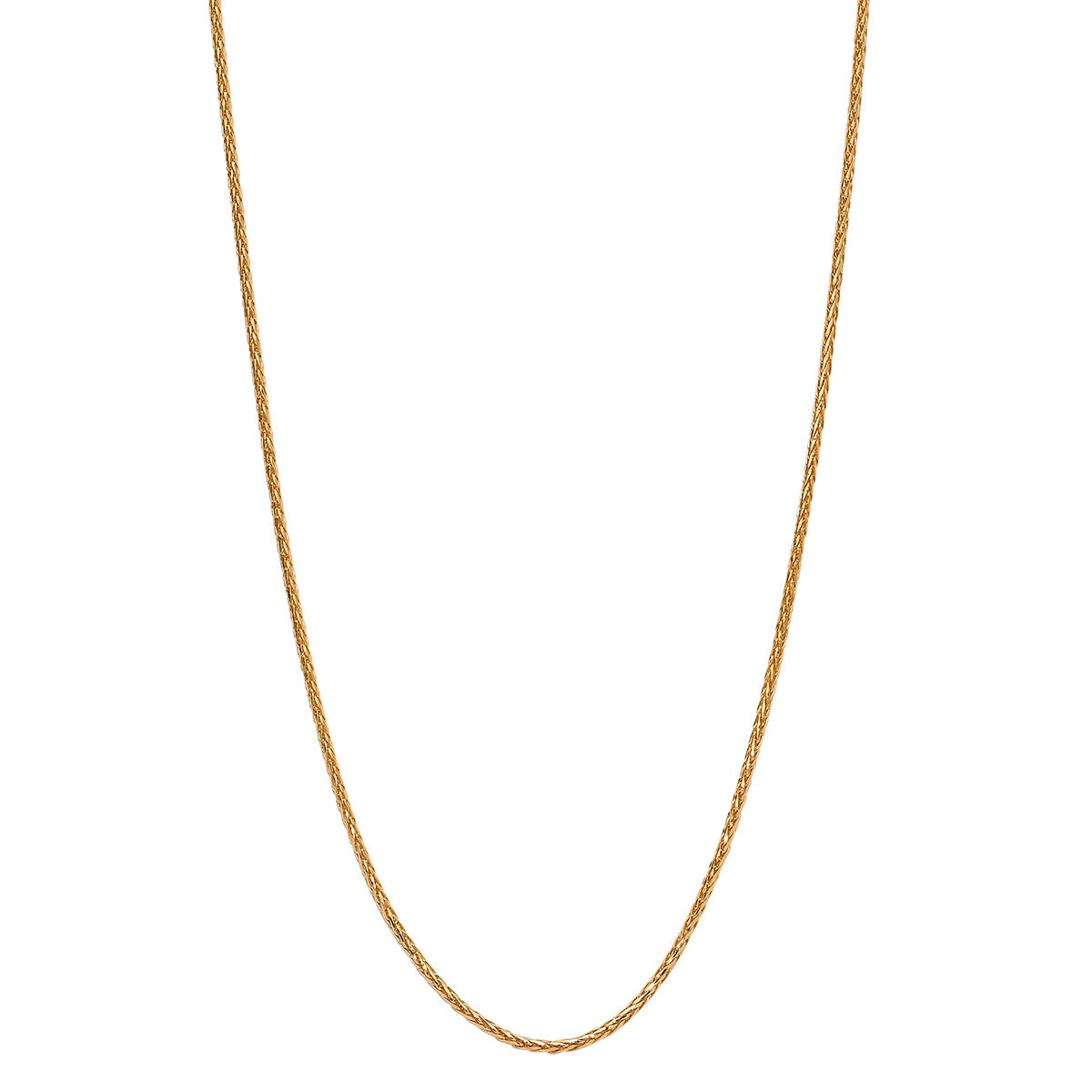 Collar, Oro Amarillo de 14kt, 55.88cm