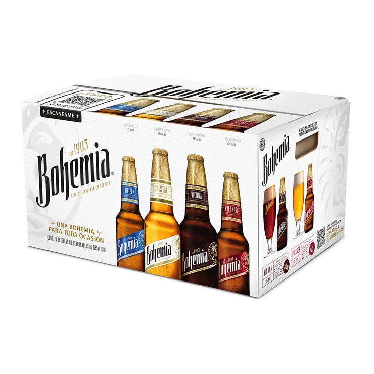 Cerveza Bohemia Variety Pack 24/355 ml