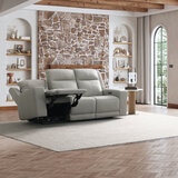 Simon Li Furniture, Sofá Reclinable de Piel con Sistema Eléctrico Simon Li Furniture, Sofá Reclinable de Piel con Sistema Eléctrico