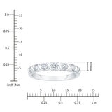 Anillo, 0.50ctw Diamantes, de Oro Blanco 14K