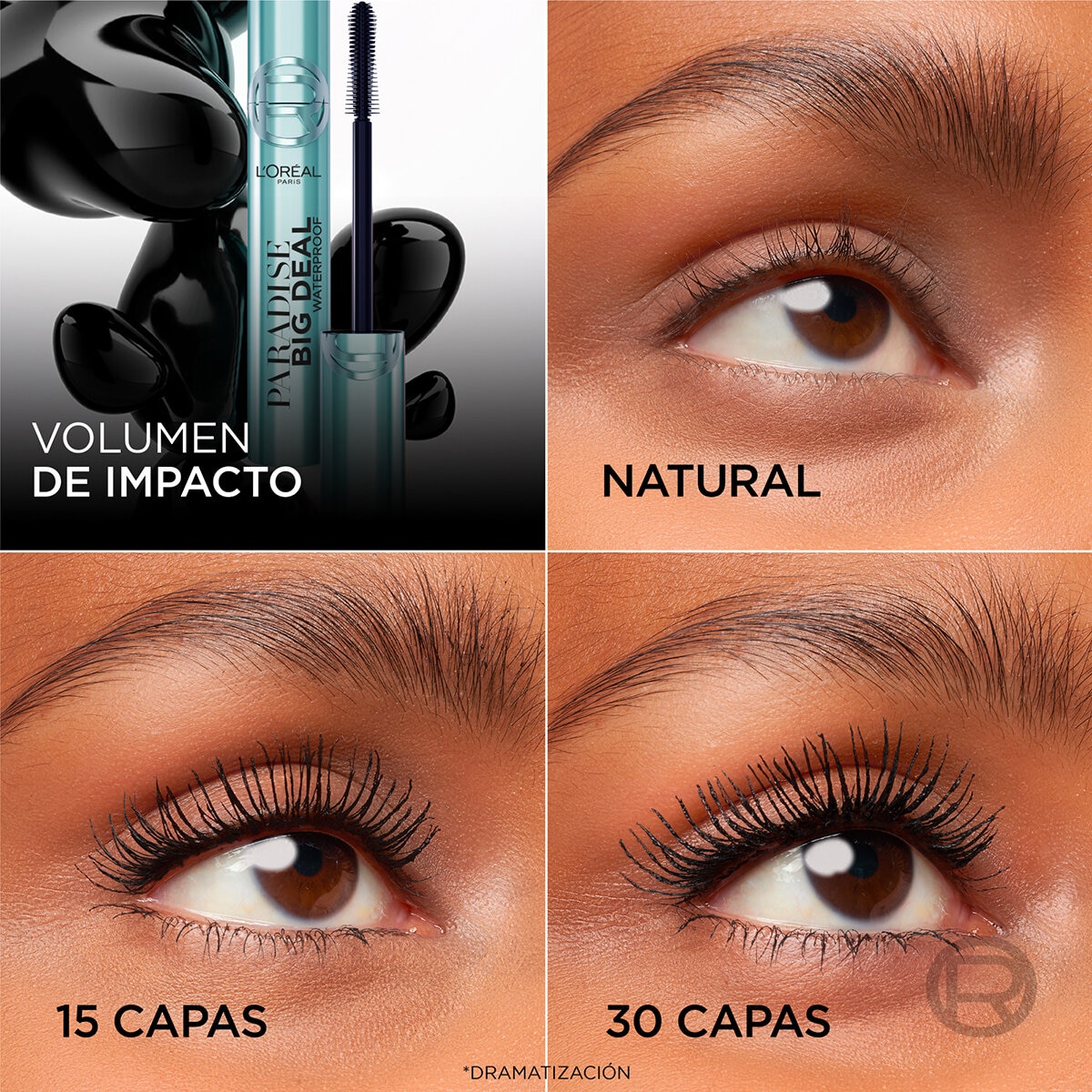 L'Oréal Big Deal Mascara de Pestañas a Prueba de Agua 2 pzas L'Oréal Big Deal Mascara de Pestañas a Prueba de Agua 2 pzas