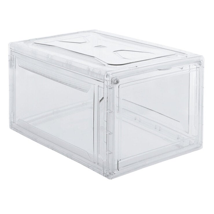 AG Box, Set de 4 Cajas de Zapatos Apilables Premium, Transparente AG Box, Set de 4 Cajas de Zapatos Apilables Premium, Transparente