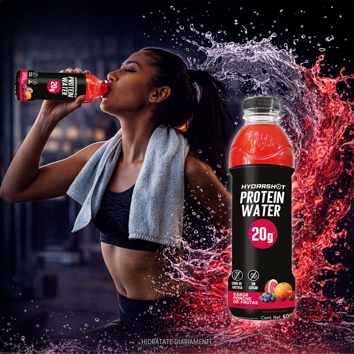 Hydrashot Bebida de Proteína + Electrolitos con 20 g de Proteína 18 / 600 ml Hydrashot Bebida de Proteína + Electrolitos con 20 g de Proteína 18 / 600 ml