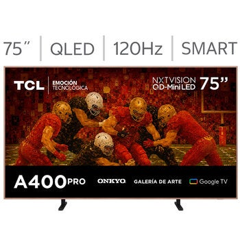 TCL Pantalla 75" QLED 4K NXTVISION Google TV 75A400 PRO TCL Pantalla 75" QLED 4K NXTVISION Google TV 75A400 PRO