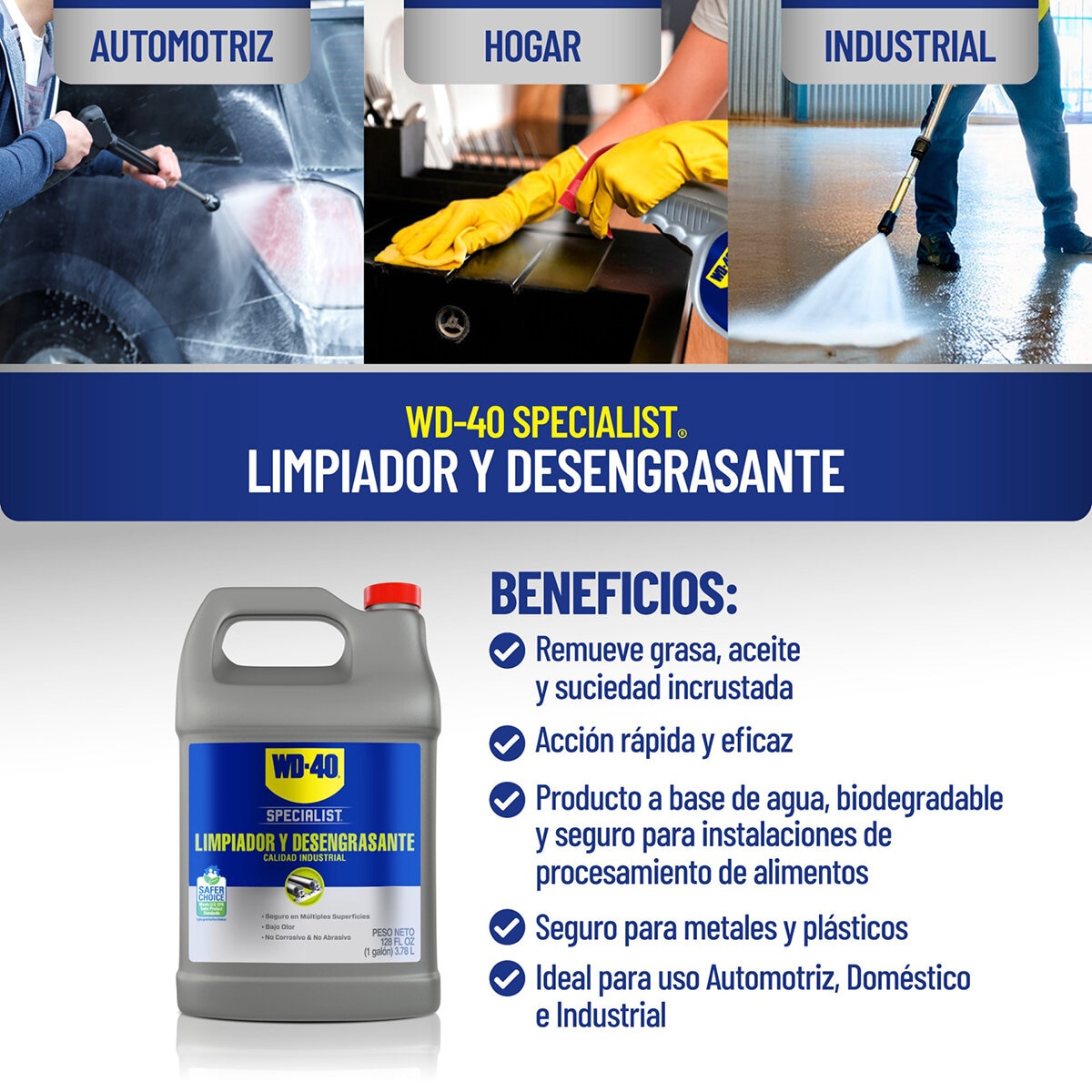WD-40 Limpiador y Desengrasante WD-40 Limpiador y Desengrasante