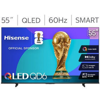 Hisense Pantalla 55" QLED 4K Fire TV Hisense Pantalla 55" QLED 4K Fire TV