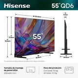 Hisense Pantalla 55" QLED 4K Fire TV 55QD6SFM Hisense Pantalla 55" QLED 4K Fire TV 55QD6SFM