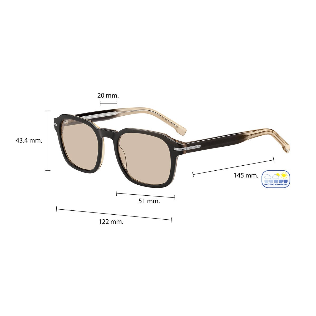 Hugo Boss 1627 Lentes de Sol Hugo Boss 1627 Lentes de Sol