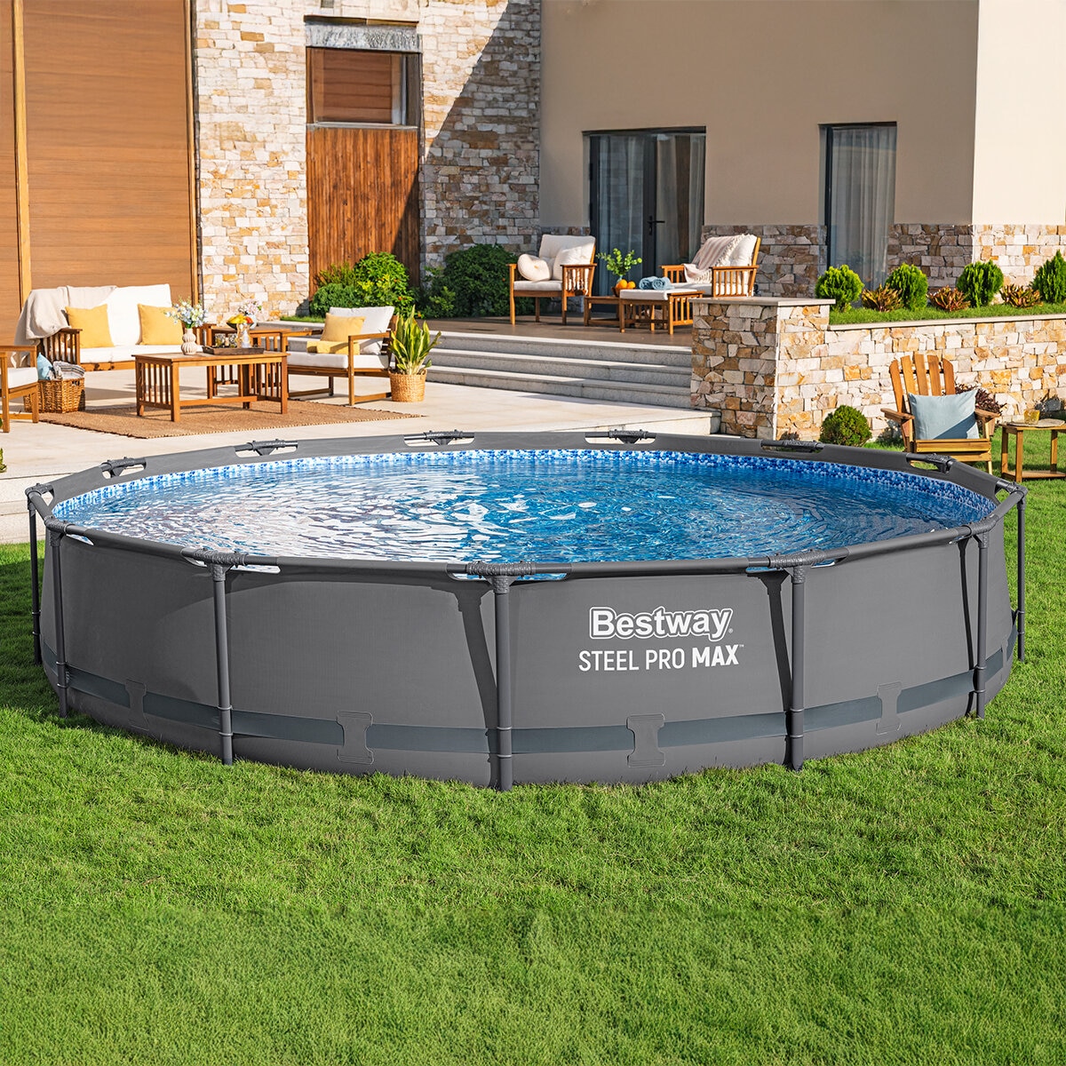 Bestway Piscina Elevada Redonda Steel Pro MAX Bestway Piscina Elevada Redonda Steel Pro MAX