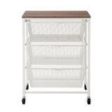 Carrito Rodante de Malla Metálica con 3 Niveles Carrito Rodante de Malla Metálica con 3 Niveles