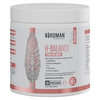 Birdman H Balance Inositol, Magnesio, L-Metilfolato en Polvo Sin Sabor 244 gr Birdman H Balance Inositol, Magnesio, L-Metilfolato en Polvo Sin Sabor 244 gr