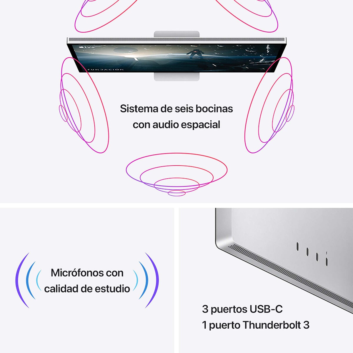 Apple Studio Display Vidrio nanotexturizado Adaptador de montaje VESA (No incluye soporte)