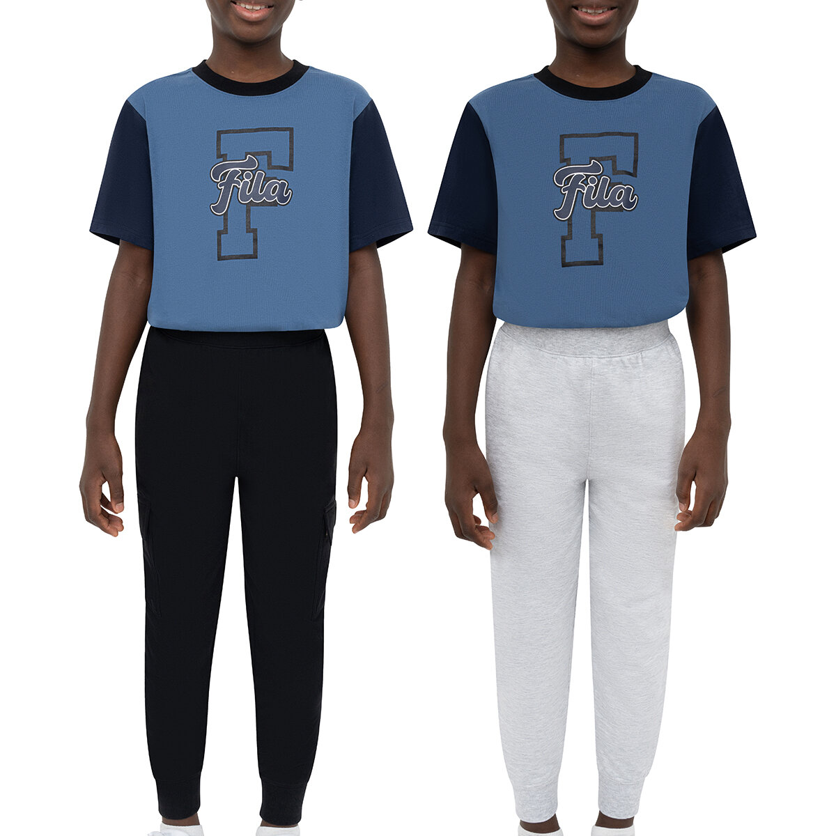 Fila Pants Tipo Jogger 2 Piezas para Niños y Niñas Varias Tallas y Colores Fila Pants Tipo Jogger 2 Piezas para Niños y Niñas Varias Tallas y Colores