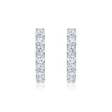 Aretes de Diamantes, 1.50ctw, Oro Blanco de 14K