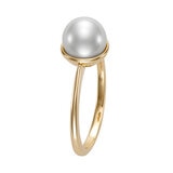 Anillo de Perla Cultivada, Oro Amarillo de 14K Anillo de Perla Cultivada, Oro Amarillo de 14K