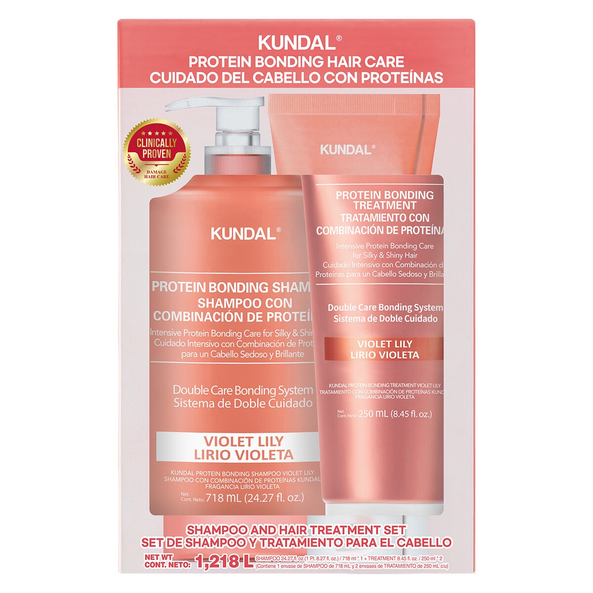 Kundal Set de Shampoo 718 ml y Tratamiento para el Cabello 2 de 250 ml Kundal Set de Shampoo 718 ml y Tratamiento para el Cabello 2 de 250 ml
