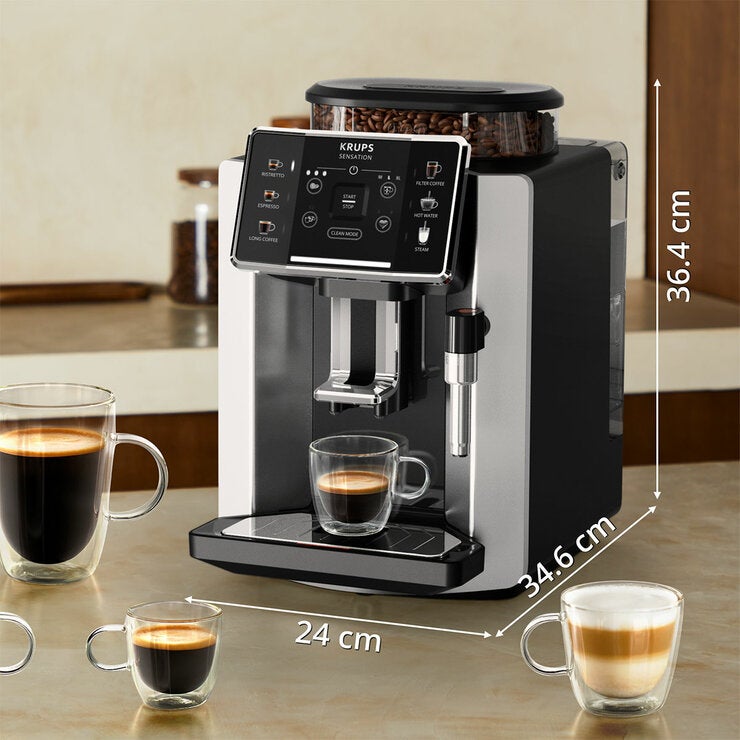 Krups, Cafetera Automática Sensation incluye kit de mantenimiento Krups, Cafetera Automática Sensation incluye kit de mantenimiento