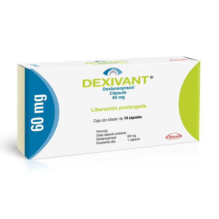 Dexivant 60 mg, Dexlansoprazol 14 Cápsulas 