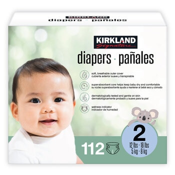 Kirkland Signature Pañales Etapa 2 Unisex 112 pzas Kirkland Signature Pañales Etapa 2 Unisex 112 pzas