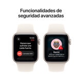 Apple Watch SE 3 (GPS) 44mm Aluminio Blanco Estelar + Correa Deportiva Blanco Estelar - Talla M/L Apple Watch SE 3 (GPS) 44mm Aluminio Blanco Estelar + Correa Deportiva Blanco Estelar - Talla M/L